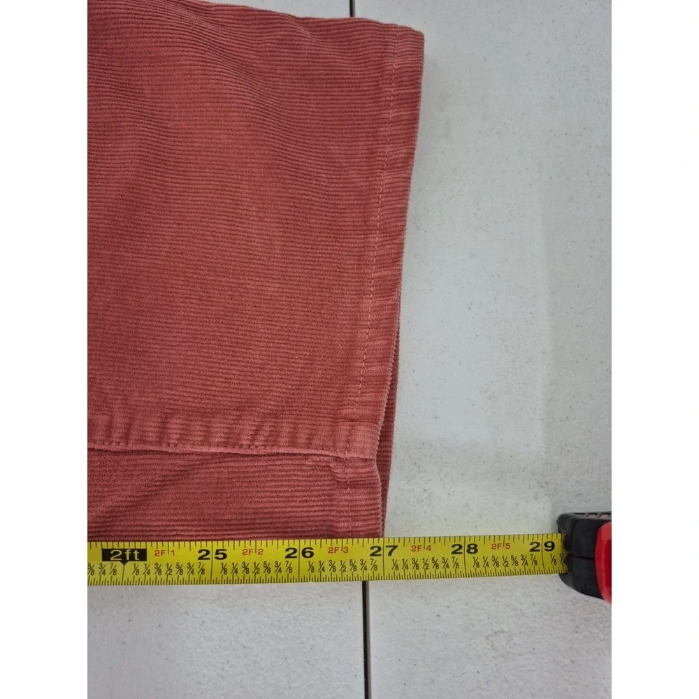 J Crew Pants Mens 34x27Act (T32) Orange‎ Corduroy Preppy Vintage Slim Chino